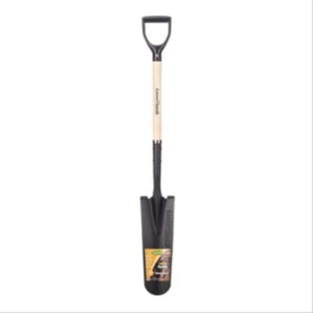 Grillgear Green Thumb Dig Drain Spade with Wood D-Handle GR3237011